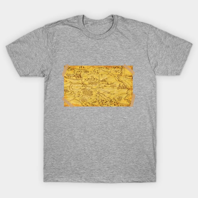 Secret Map T-Shirt by cristianvan